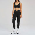 Bare Feel High-End Yoga Set, Fitted Backless Design, Fashionable Yoga Wear, Casual Running Sport Set