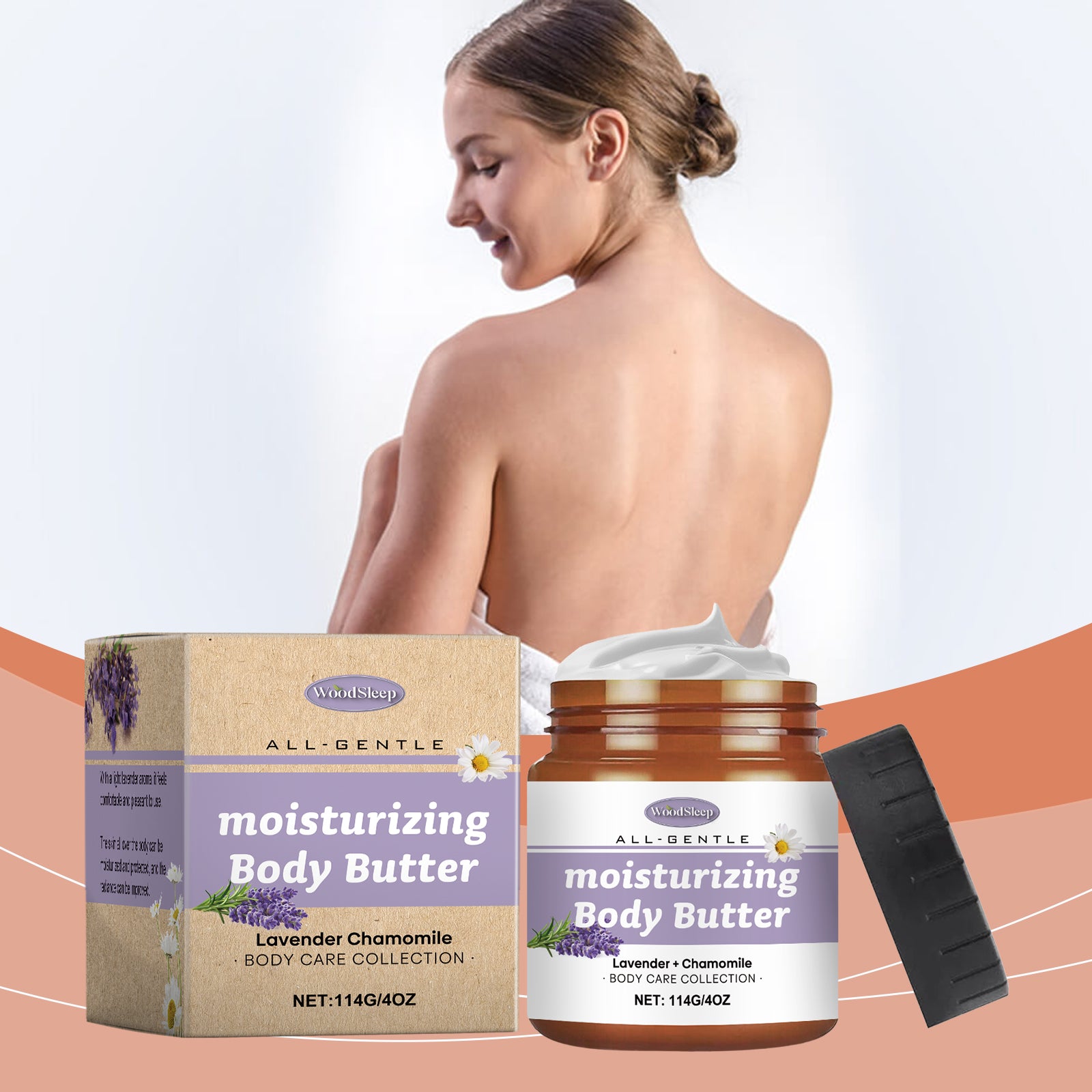REVASTUDIO Lavender & Chamomile Body Butter — Post-Workout Recovery Moisturizer