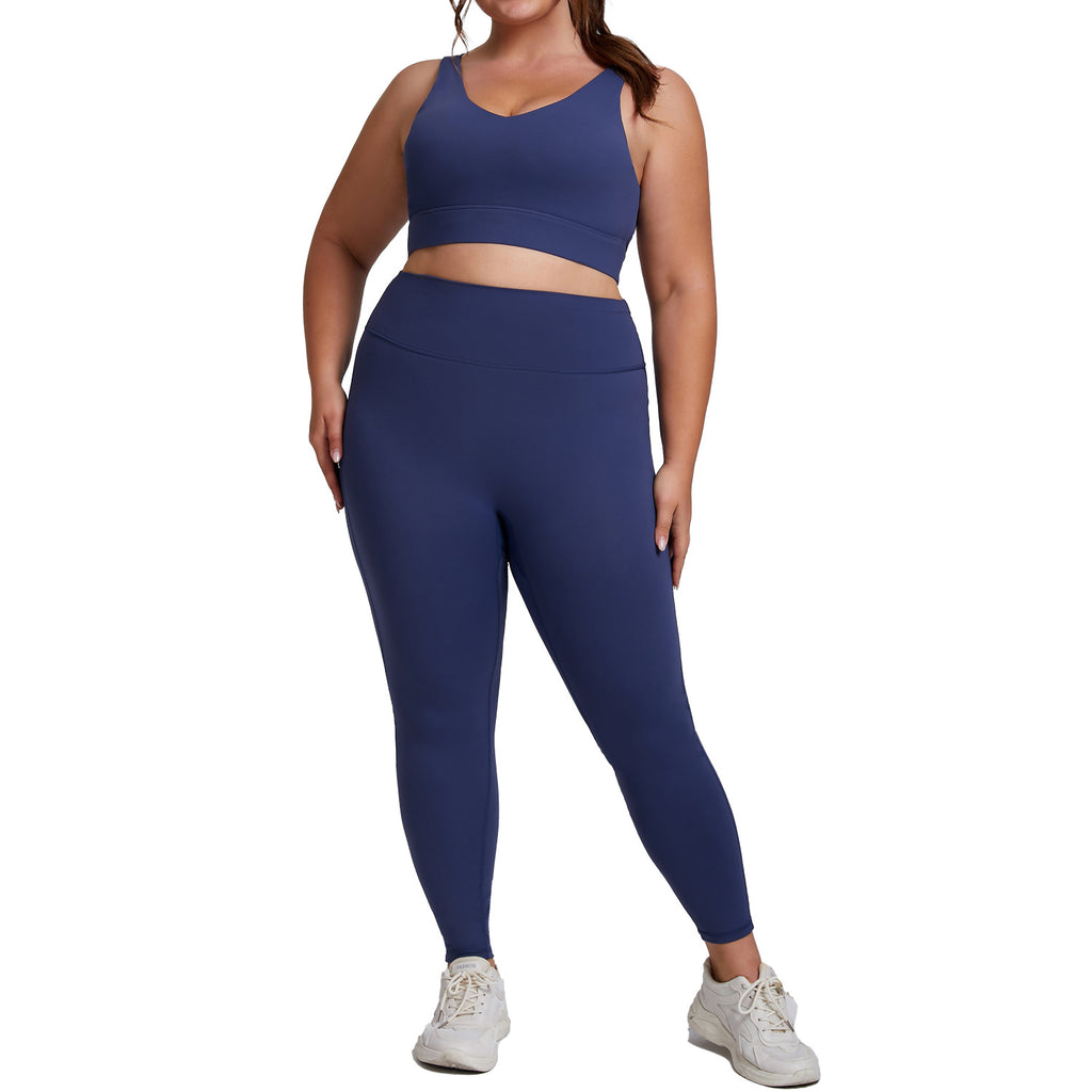 High elasticity yoga fitness suit yoga suit set running shockproof sportswear