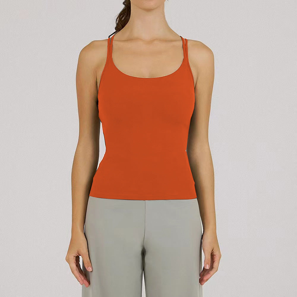 REVASTUDIO Yoga Tank Top — Built-In Pads, Shockproof & Quick-Dry