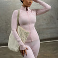 Long Sleeve Jacket and Yoga Pants Set for Women