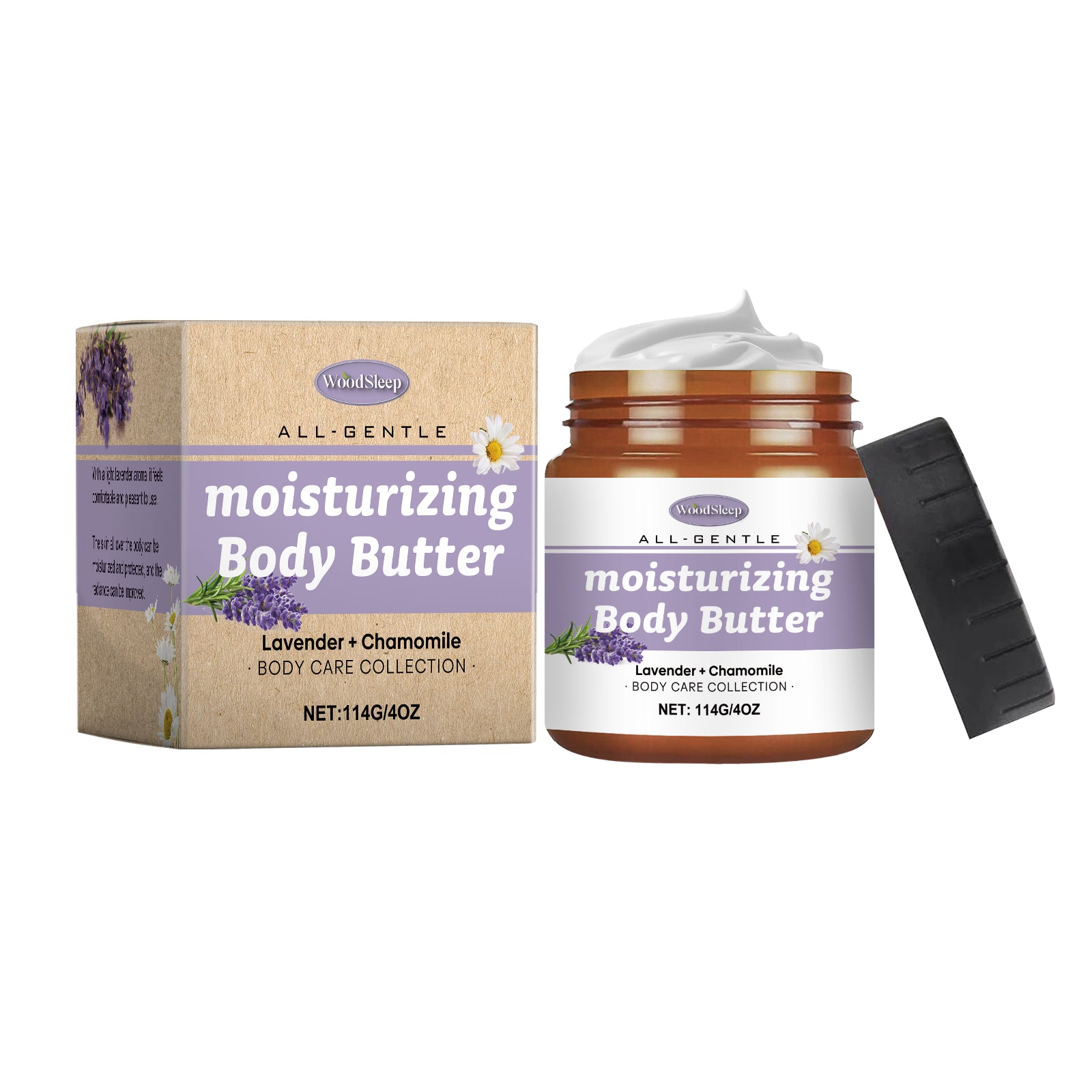 REVASTUDIO Lavender & Chamomile Body Butter — Post-Workout Recovery Moisturizer