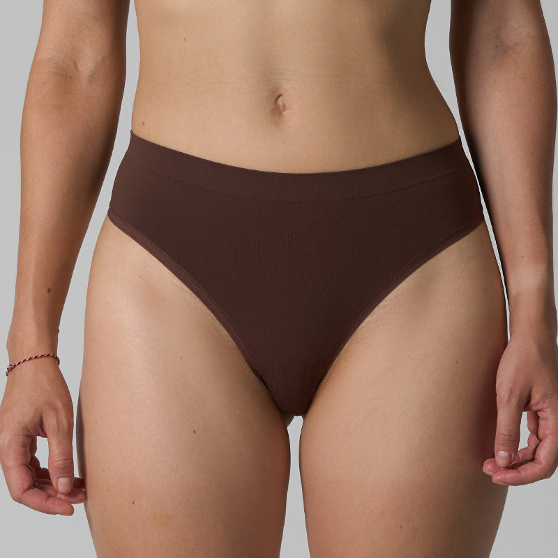 Women's Soft Seamless Triangle Panties Yoga Underwear Invisible Underpants