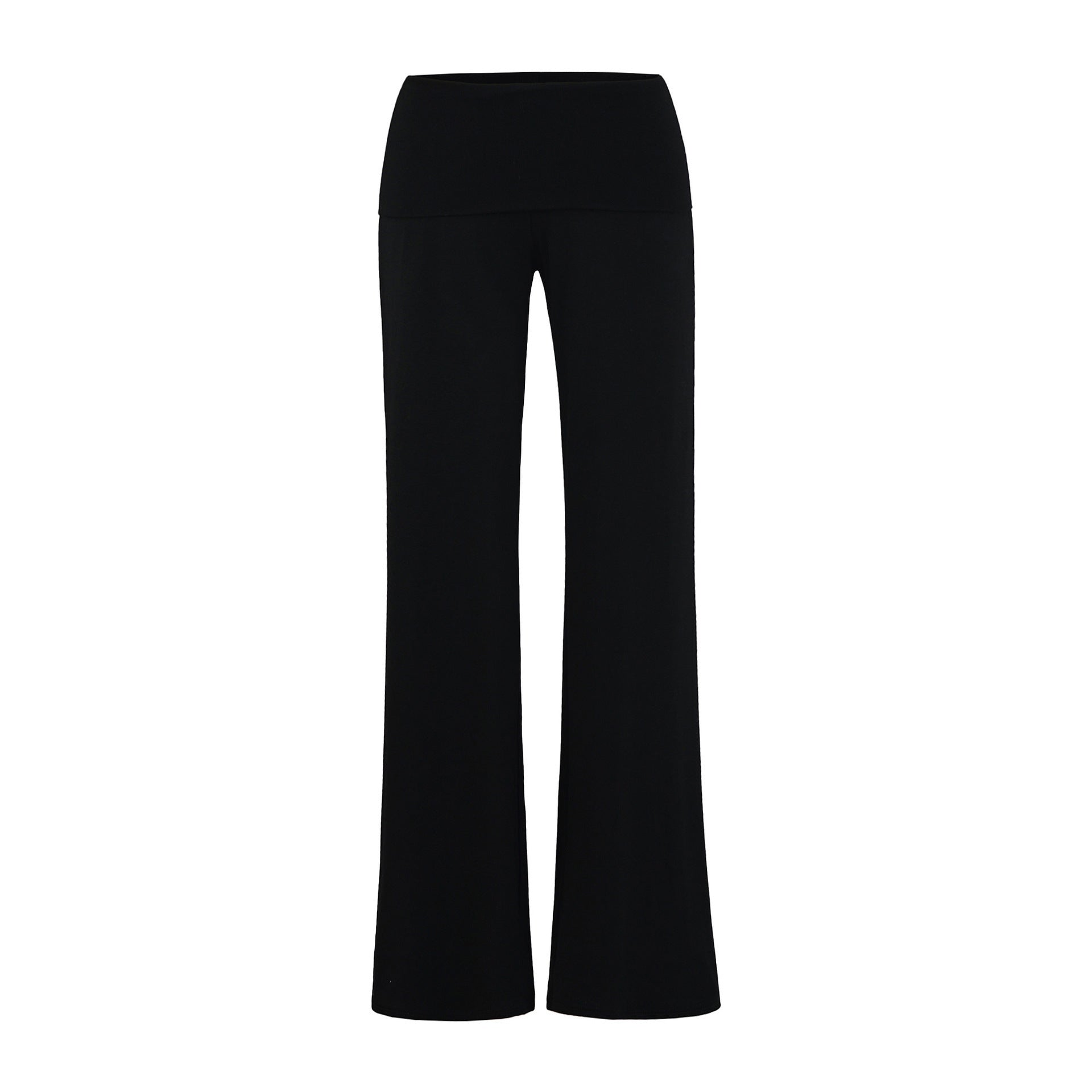 Yoga fitness straight leg pants with elastic and loose fit