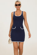 REVASTUDIO Color-Blocked Tennis Jumpsuit Dress — Quick-Dry & High Elastic