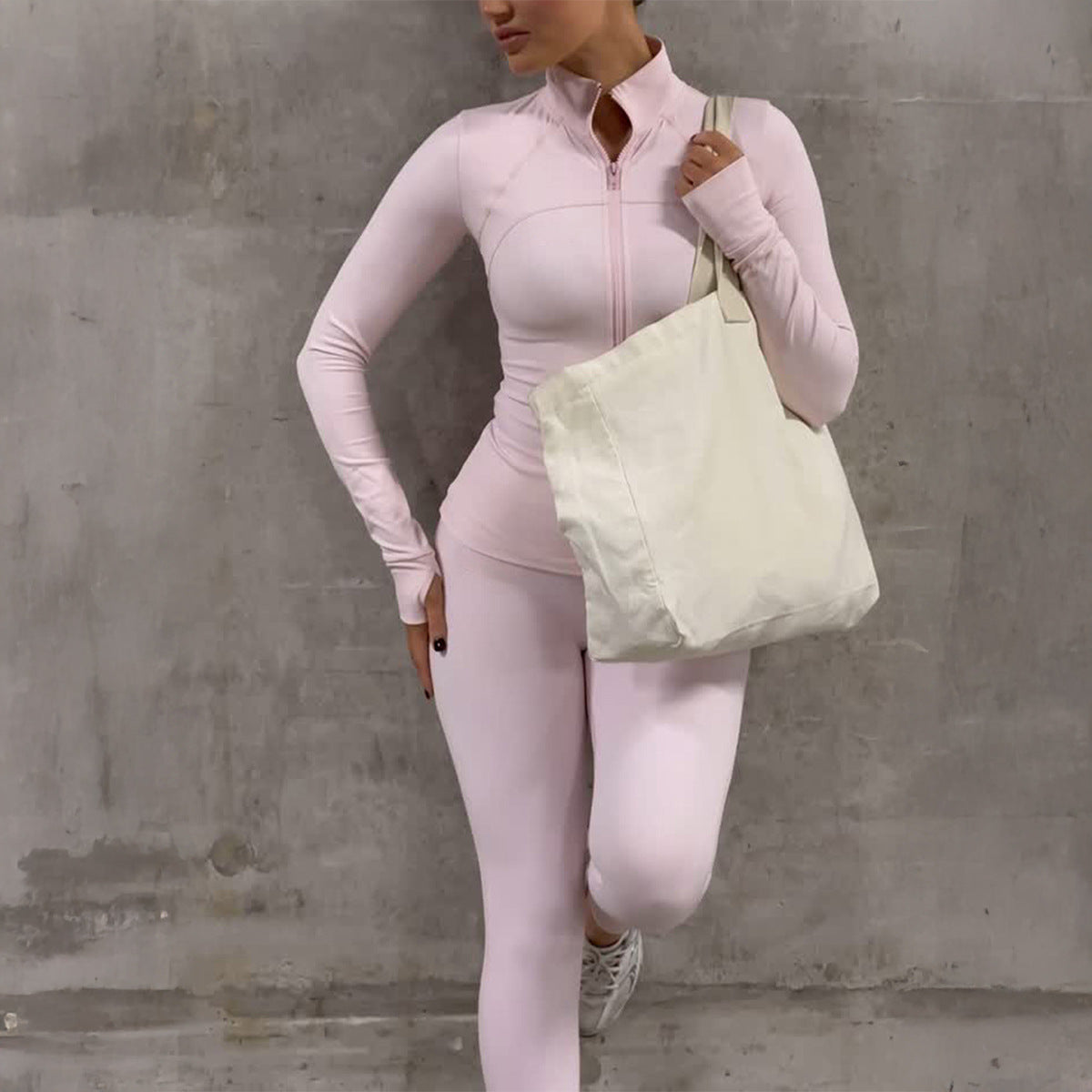 Long Sleeve Jacket and Yoga Pants Set for Women