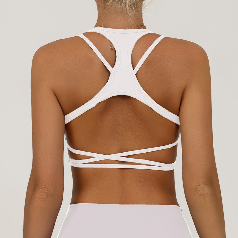 REVASTUDIO Backless Padded Sports Bra — Skin-Feel, High Elasticity & Quick-Dry
