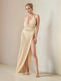 RevaStudio Halter Neck Cover-Up Dress