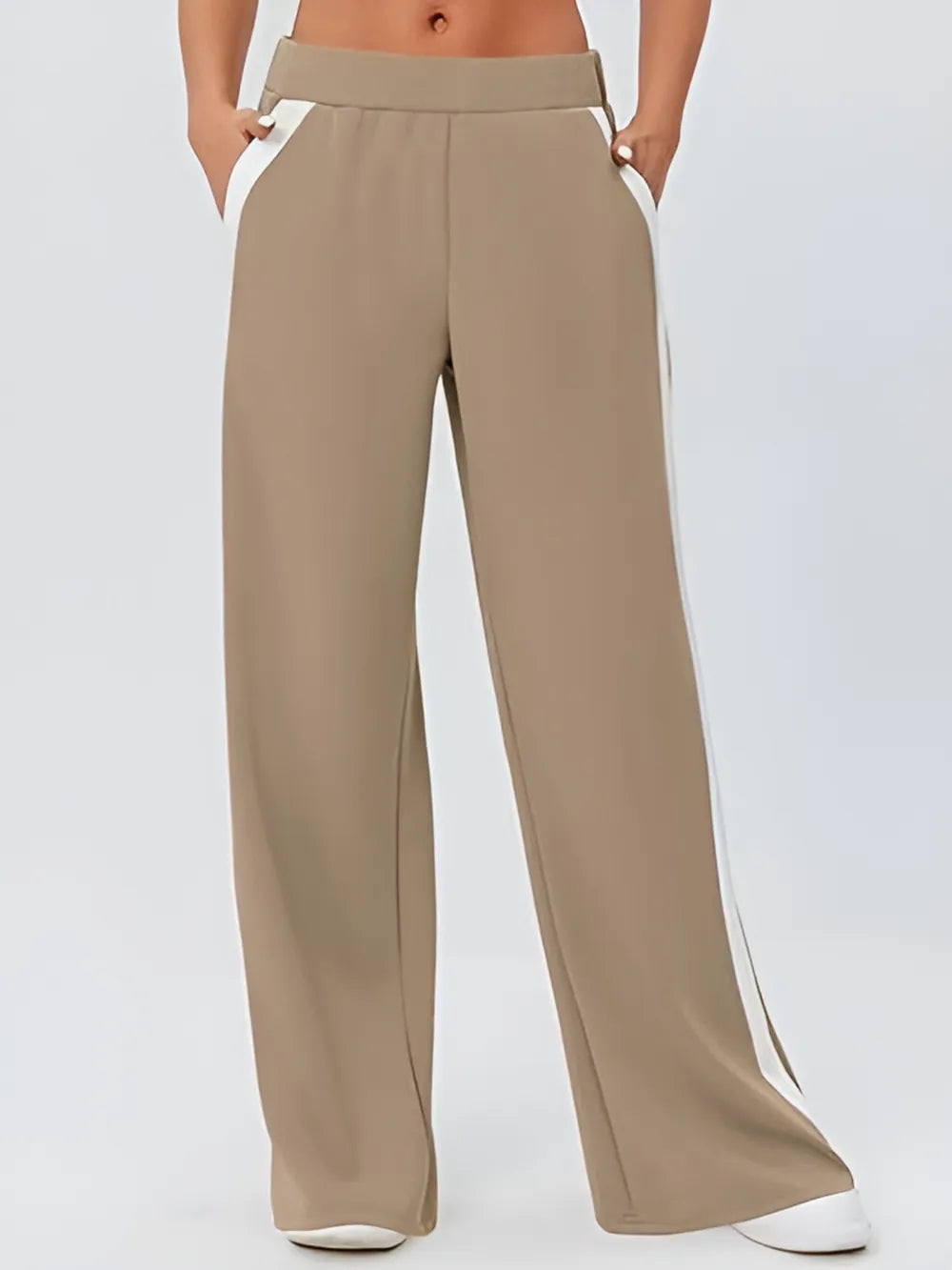 Yoga sweatpants high waisted workout loose casual pants with pockets