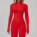 Yoga Jacket Women's Fitted Quick-Dry Yoga Top Outdoor Fitness Sports Top