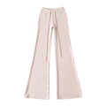Drawstring yoga pants slim fit micro flared sports casual pants