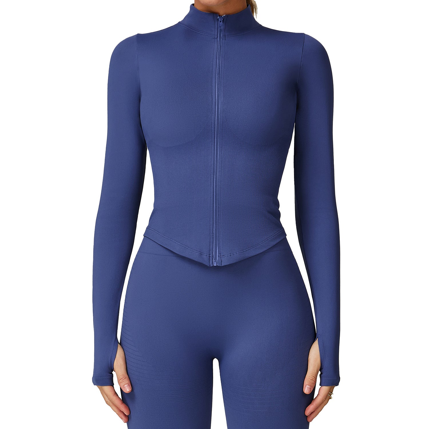 Yoga Jacket Women's Fitted Quick-Dry Yoga Top Outdoor Fitness Sports Top