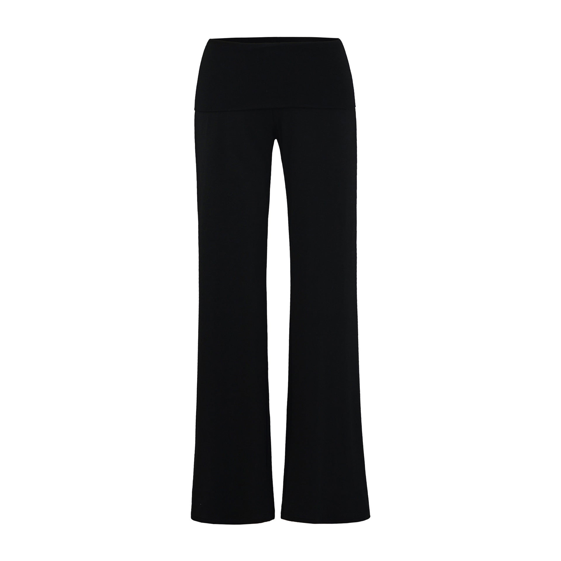 Yoga fitness straight leg pants with elastic and loose fit
