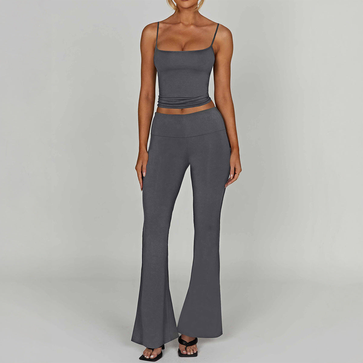 Sports Yoga Strapless Long Pants Set for Women