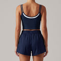 REVASTUDIO Bare-Feel Yoga Set — Strap Top & Shorts